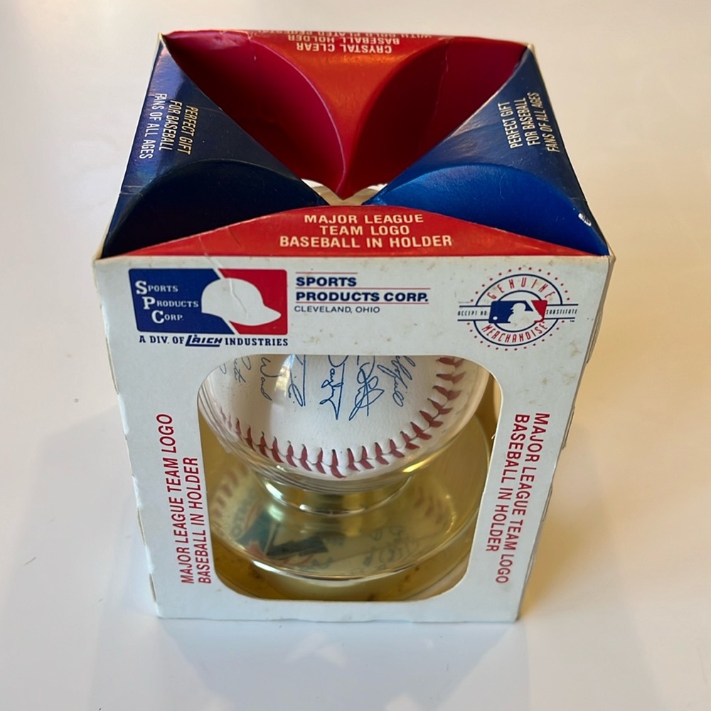 1990’s Toronto Blue Jays Honda Facsimile Autograph Team Signed Baseball In Box